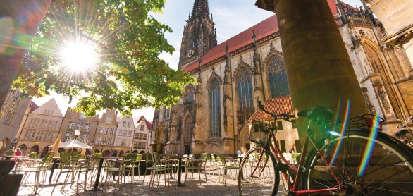 Blick auf die St. Lambertikirche - Münster © Oliver Franke/Tourismus NRW e.V.