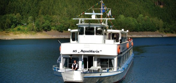 MS Aquamarin auf der Okertalsperre