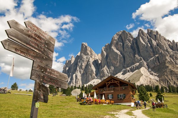 Berghütte in den Dolomiten