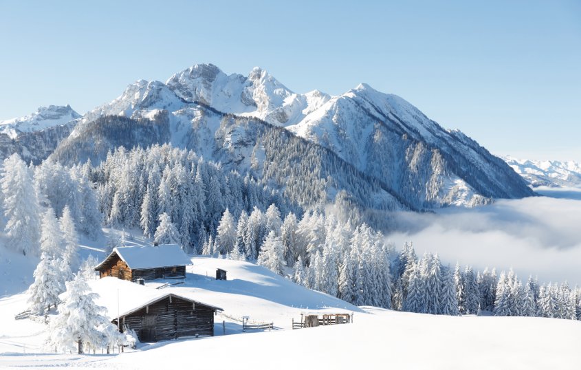 Winterlandschaft in den Alpen © Olha Sydorenko-fotolia.com