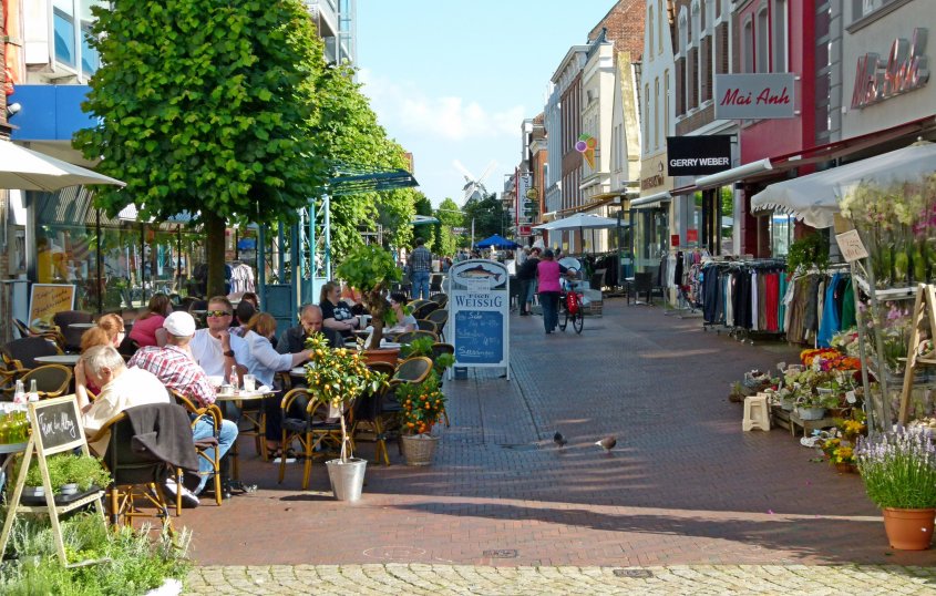 In der Innenstadt von Norden © www.ostfriesland.travel 