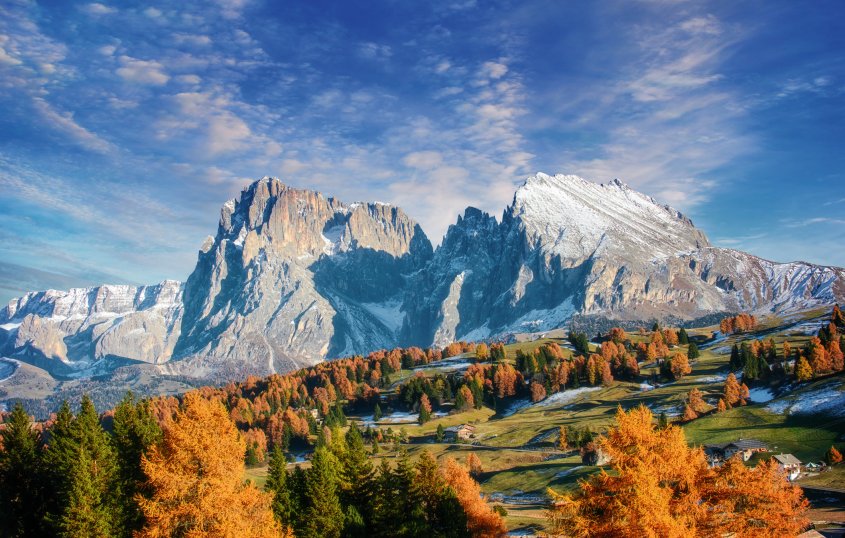 Herbstlandschaft in den Dolomiten &copy; Vaceslav Romanov - stock.adobe.com